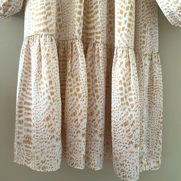 Emily McCarthy Women’s Dallas Dress Animal Print Sz Small Relaxed Shabby Chic - Picture 5 of 11